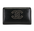 Chanel Studded CC Wallet, &pound;495, Accessories, Black, Leather, Front view